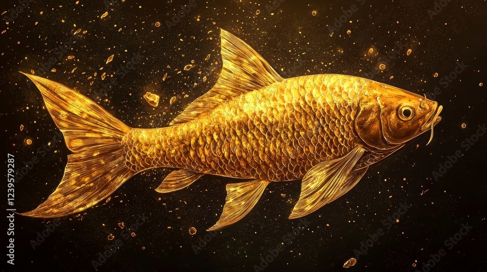 Ilustración de Stock Vintage Fish X-Ray Clipart: Historical Medical Art ...