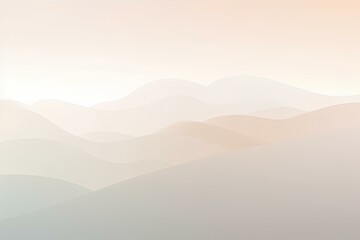 Wall Mural - mountains in the fog