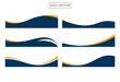 © Locho99 - Collection of wave separator footers, modern dividers shapes vector illustration template