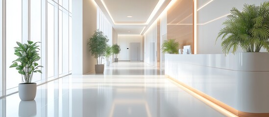 Wall Mural - Modern Minimalist Office Lobby Interior Design