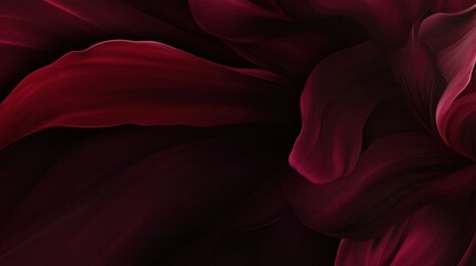 Wall Mural - Abstract dark red swirling floral background.