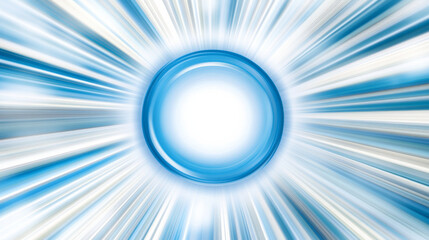 Wall Mural - dynamic blue abstract background with radial lines