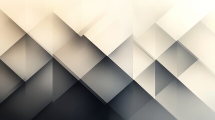 Wall Mural - abstract geometric beige and gray pattern design