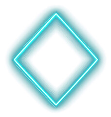 Wall Mural - png neon diamond frame light glow electronics.