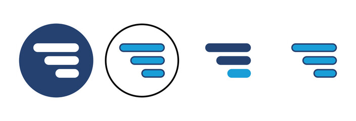 Wall Mural - menu icon vector. web menu icon. hamburger menu symbol