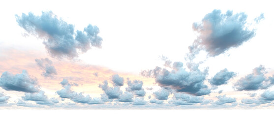 Wall Mural - png evening pastel sky clouds panoramic panorama.