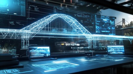 Digital Bridge Design:  Innovative Engineering Visualization on Multiple Screens