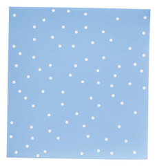 Wall Mural - PNG Polkadot blue post it mockup pattern simple white.