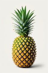 Wall Mural - there is a pineapple that is sitting on a white surface