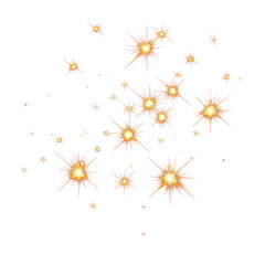 Wall Mural - png a vector glowing gold light effect background night black.