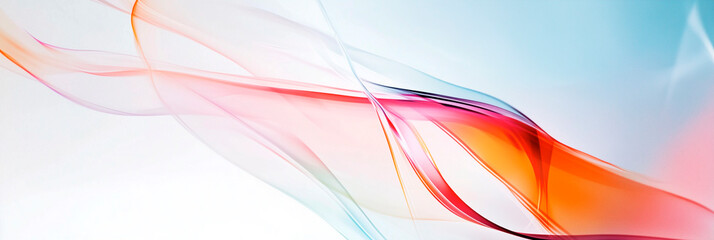 Wall Mural - Abstract liquid glass holographic Iridescent wavy melted substance. 3d render of smooth forms. Modern design. Futuristic Banner, background, wallpaper cover, social media post. Generative Ai content