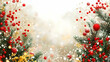 © Sulfabndi - Merry Christmas! Festive Red Berries & Snow-Covered Branches