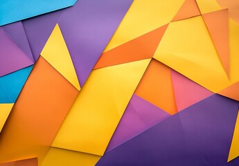 Leinwandbilder - Abstract colorful geometric shapes background.