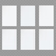 © Azad Mammedli - Blank Paper Sheet Mockup Set with Grid and Lined Pages Vector