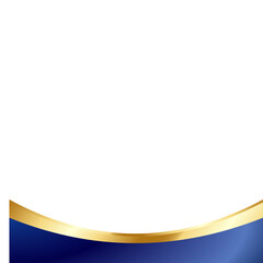 Wall Mural - abstract blue background with gold accent