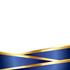 Wall Mural - abstract blue background with gold accent