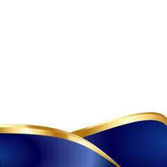 Wall Mural - abstract blue background with gold accent