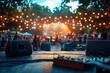 © Ahmed - City Park Concert: A live music concert in a city park with a festive atmosphere