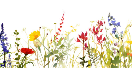 Wall Mural - PNG Petal of wildflowers nature backgrounds outdoors.