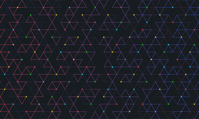 Wall Mural - abstract vector background with a seamless geometric pattern of simple triangle shapes. stylish vect
