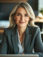 Wall Mural - Businesswoman in a Meeting