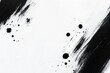 © Viam - Abstract black white paint splatter art on canvas