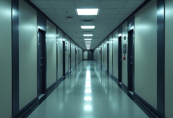 Aufkleber - Empty corridor of the office building