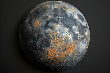 Wall Mural - Rusty Moon Surface, Space Exploration