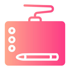 Wall Mural - Drawing Tablet  gradient icon