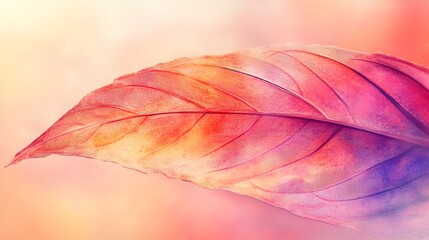 Wall Mural - Abstract Colorful Leaf Vein Texture Background