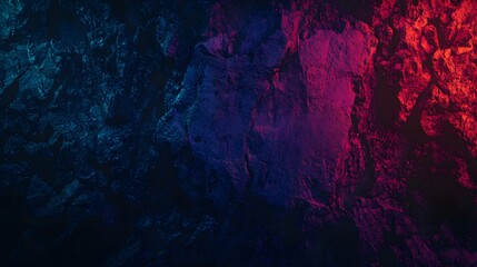 Wall Mural - Abstract Neon Rock Texture Dark Blue Red Purple Grunge Background