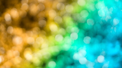 Wall Mural - Colorful glowing lights blur bokeh abstract background Glittering aesthetic textured pattern