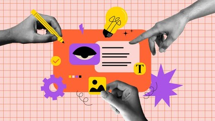 Vector illustration of web design and development. Creative concept for web banner, social media banner, business presentation, marketing material.	