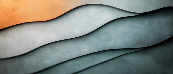 Poster - Minimalist abstract design with layered textures and soft gradient tones