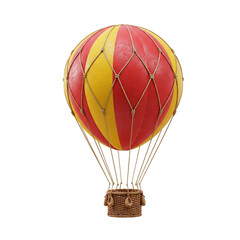 Wall Mural - Red and Yellow Hot Air Balloon - Colorful and Festive