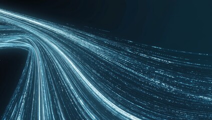 Abstract data stream, digital flow, technology background, website banner