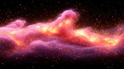 Wall Mural - Cosmic Nebula, glowing, space, background, design