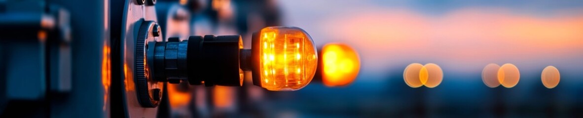 Aufkleber - Industrial Tech Aesthetic Illuminated Mechanical Interfaces with Steel Textures - Advanced Power Plant Engineering for Sustainable Infrastructure Solutions