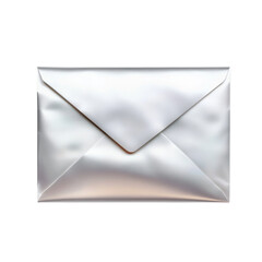 Poster - The image shows a closed silver metallic envelope against a black background, suggesting secrecy or a formal message.