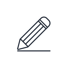 Aufkleber - Edit or Pencil icon symbol vector sign isolated on white background illustration for graphic and web design