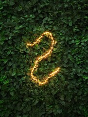 Aufkleber - Biophilic LED Design Flexible S with Luminous Organic Style in Eco-Friendly Settings Sustainable Decor and Innovative Retail Visuals