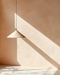 Fototapete - Minimalist Office Design with Earthy Textures Natural Lighting and Peach Walls for Modern Business Spaces - Enhancing Productivity and Wellbeing in Creative Work Environments