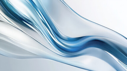 Wall Mural - A blue wave with white ripples