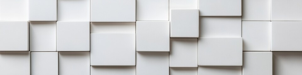 Poster - Contemporary Minimalist 2024 Text Tile Wall Sleek White Aesthetic for Business Innovation and Visual Storytelling in Corporate Environments