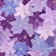 © Priyanut - Serene Lavender Clematis: A captivating floral pattern in soft purples and blues.