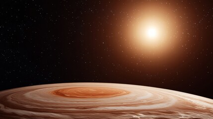 Aufkleber - Celestial Imagery for Space Technology Detailed View of Jupiters Swirling Clouds and Great Red Spot - High-Resolution Visuals for Astronomy Education and Digital Marketing