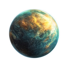 Wall Mural - alien planet, cosmic swirls, nebula backdrop, space exploration, sci-fi design