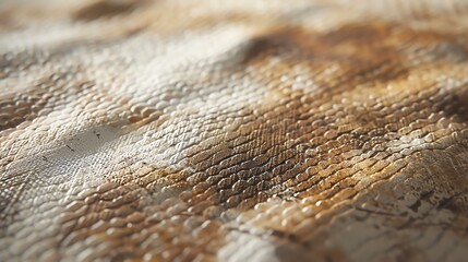 Wall Mural - Amazing close-up image of brown and white snake skin texture with a beautiful pattern.