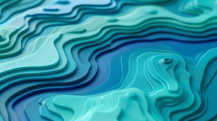 Wall Mural - this is a 3d rendering of a topographic map. the colors represent different elevations, with the lig