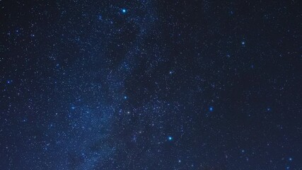 Wall Mural - milky way time-lapse twinkling stars on a dark night.